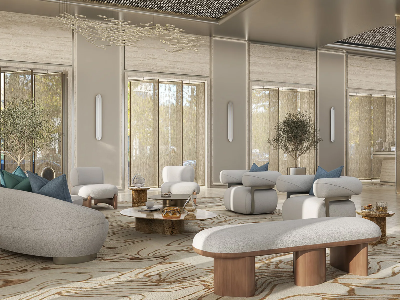 AHS Tower, signature lobby with lounge