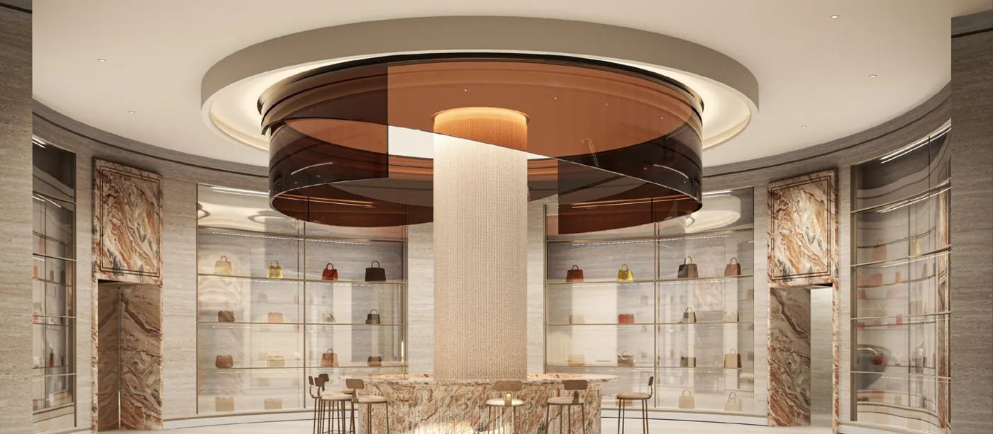 AHS Twin Towers, Café und Retail, Visualisierung