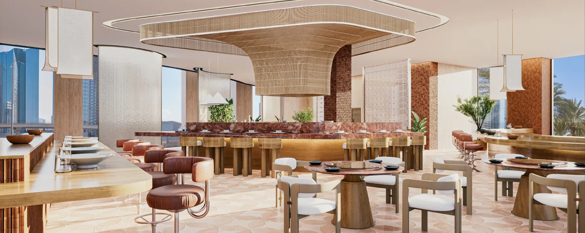 Gourmet Food Hall auf Etage 1, Visualisierung