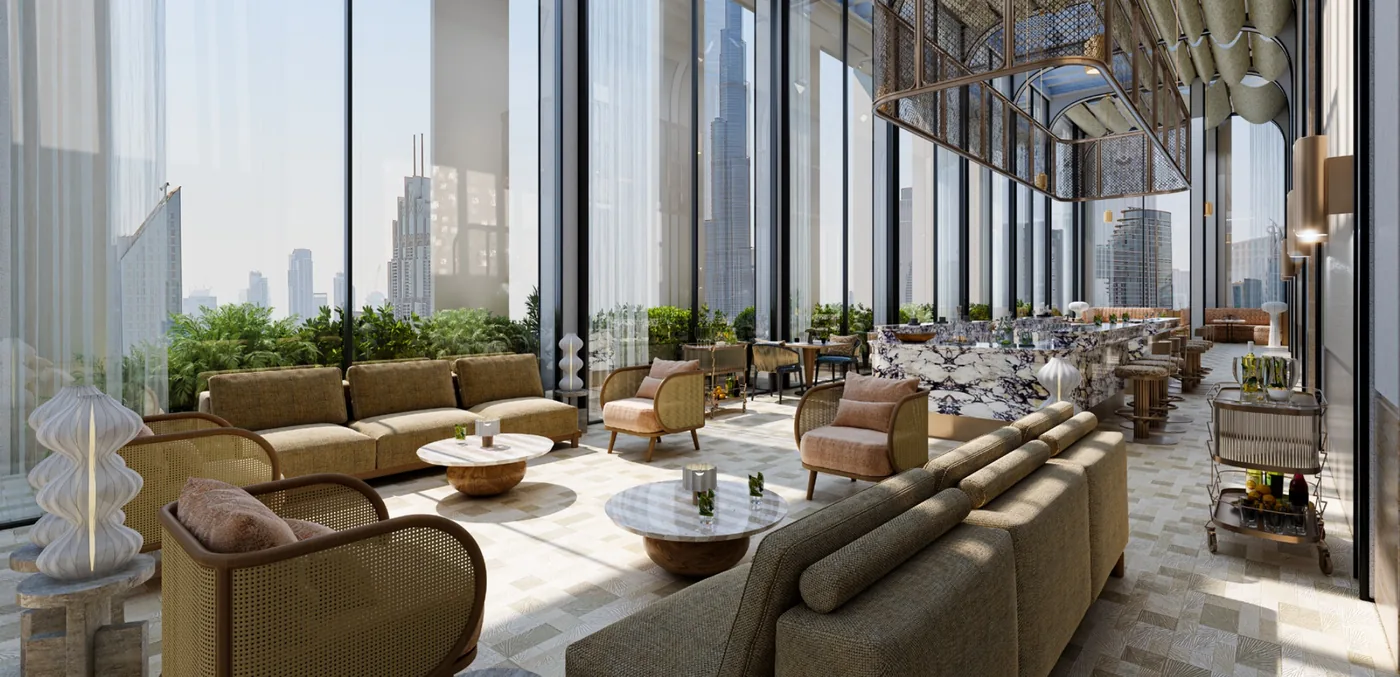 AHS Twin Towers, Rooftop Lounge, Visualisierung
