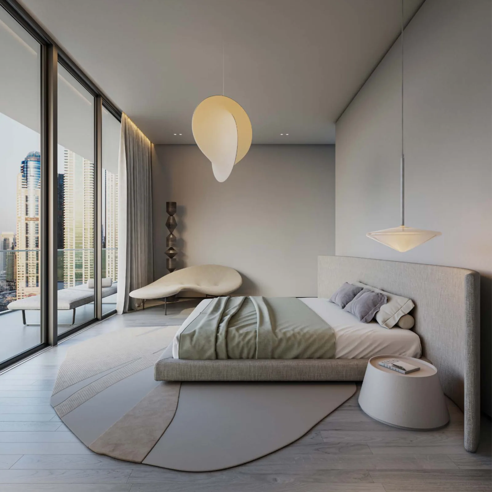 Akala, bedroom with skyline view