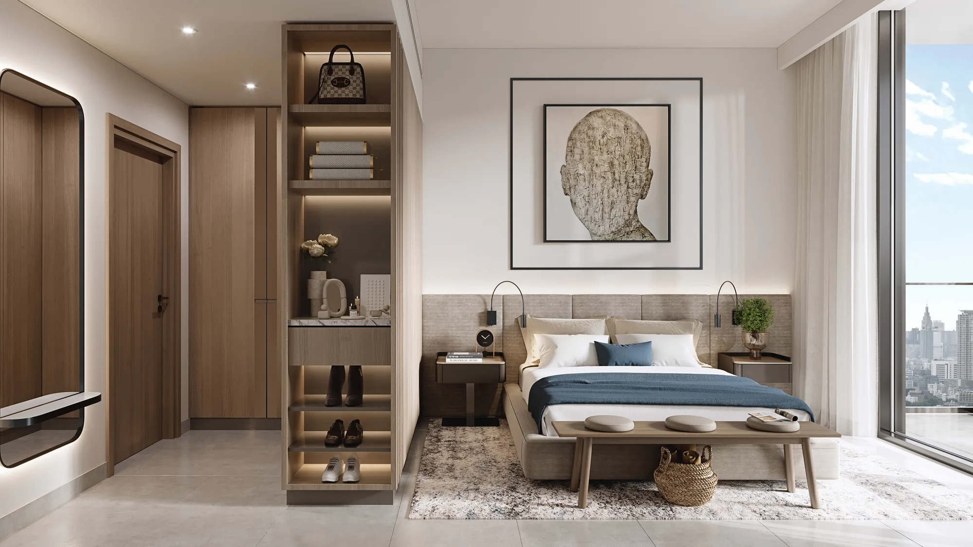 Belgravia Gardens, bedroom