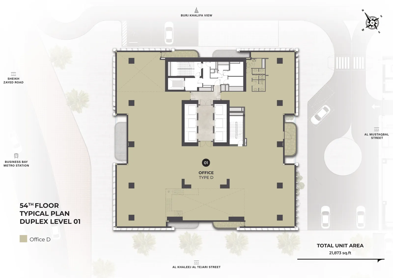Berkeley Tower, Etage 54, Duplex