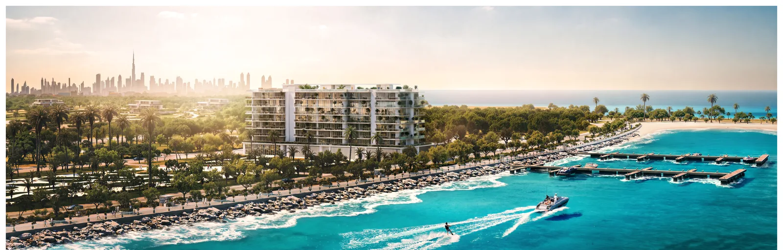 Le Château Piétrus, architecture on the Dubai Islands marina
