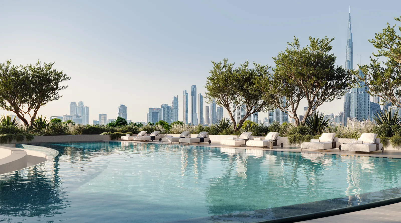Eden House Za'abeel, outdoor pool