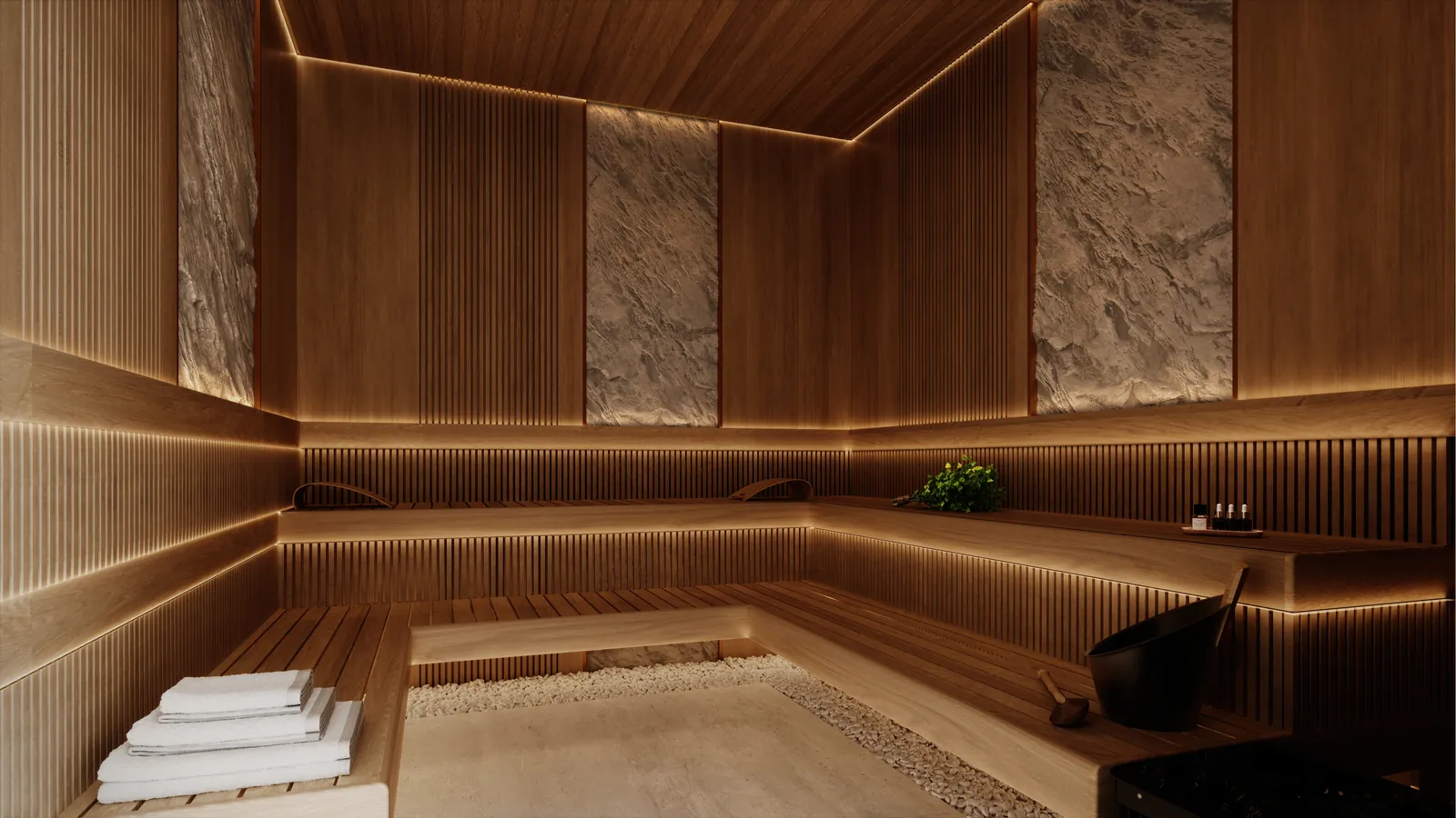 Sauna im Spa-Bereich