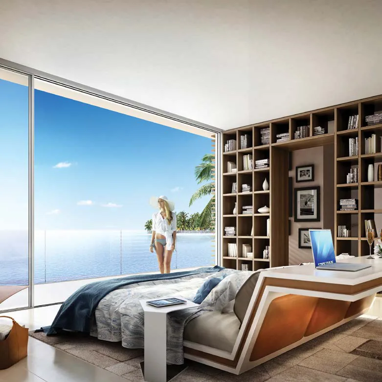 The Heart of Europe, master bedroom with sea view