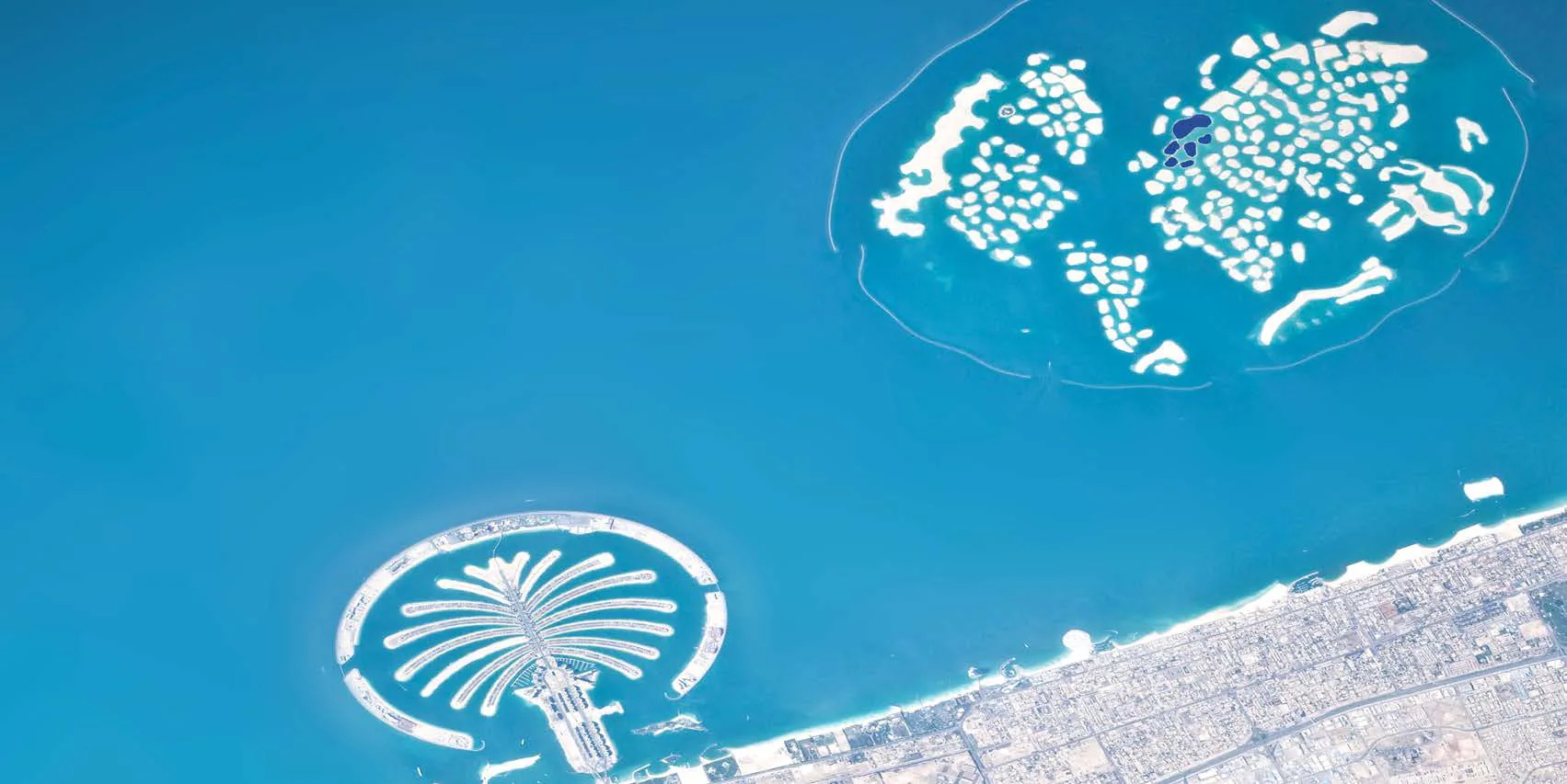 The World Islands off the coast of Dubai, aerial view