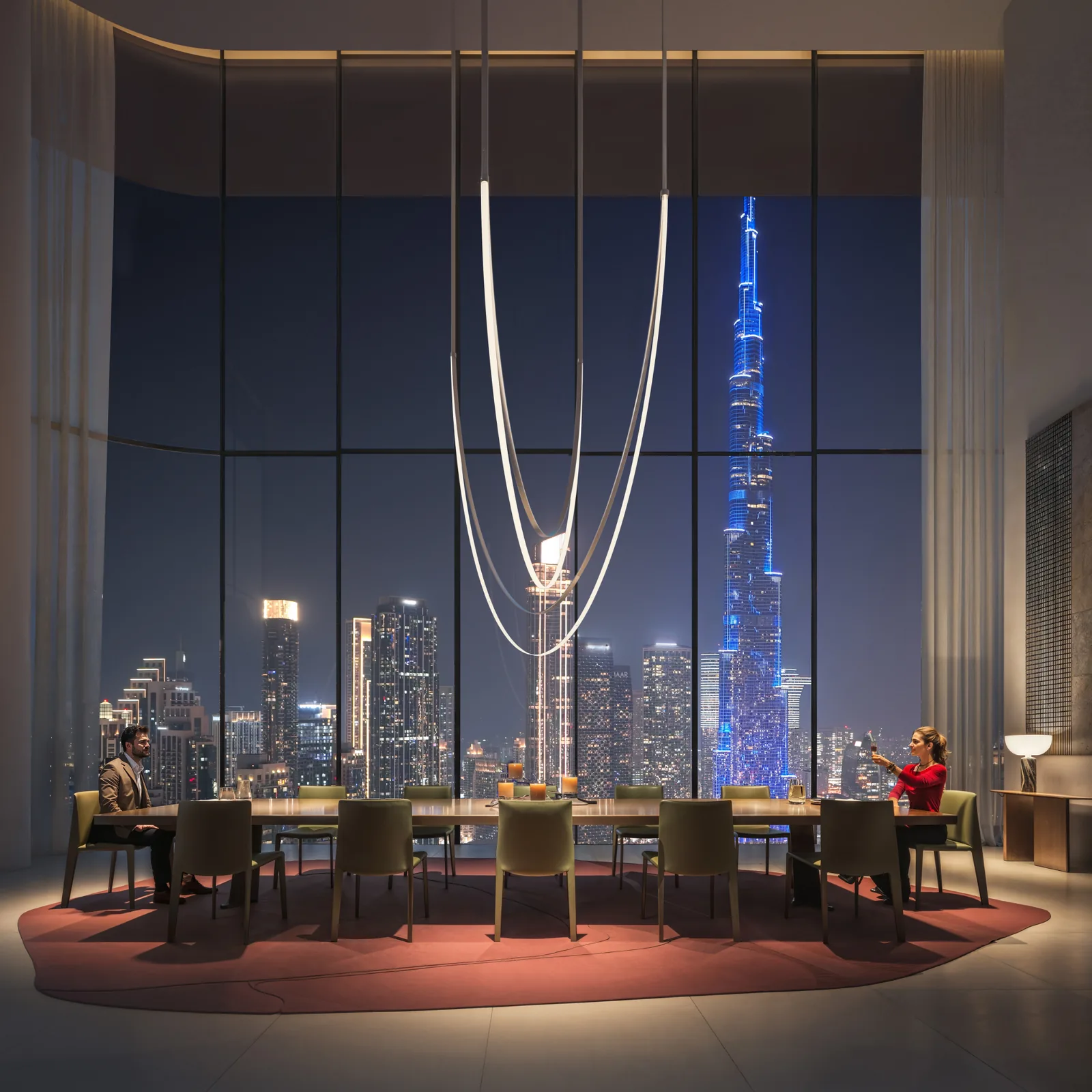 Inaura, dining with Burj Khalifa view