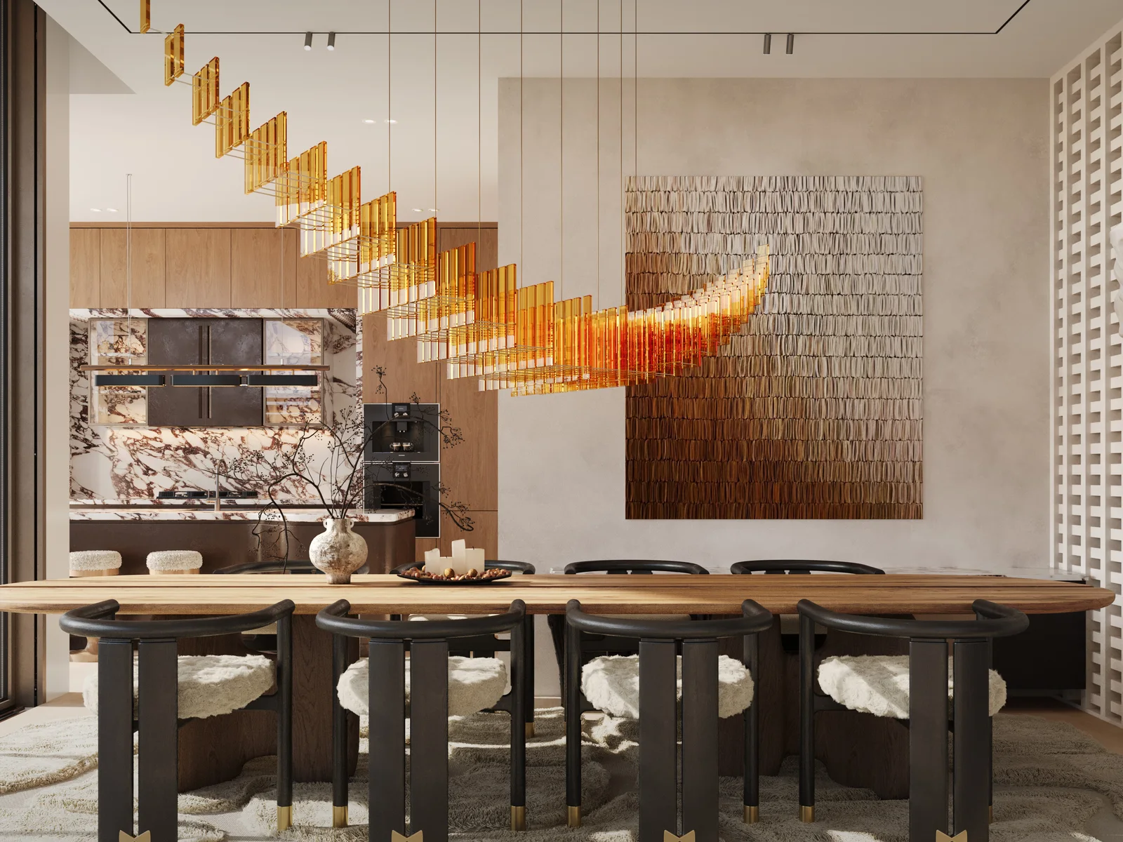 Knightsbridge, dining area overlooking the garden