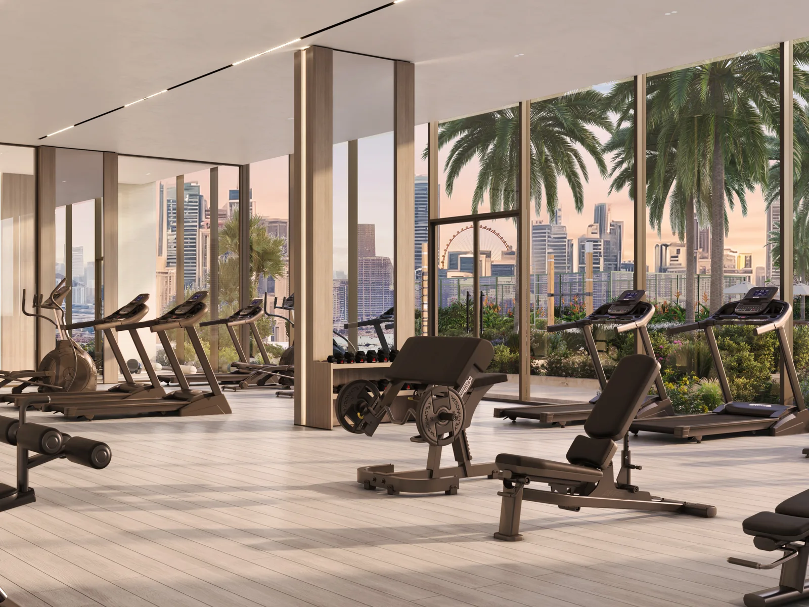 Sol Levante, Gym mit Skyline-Blick