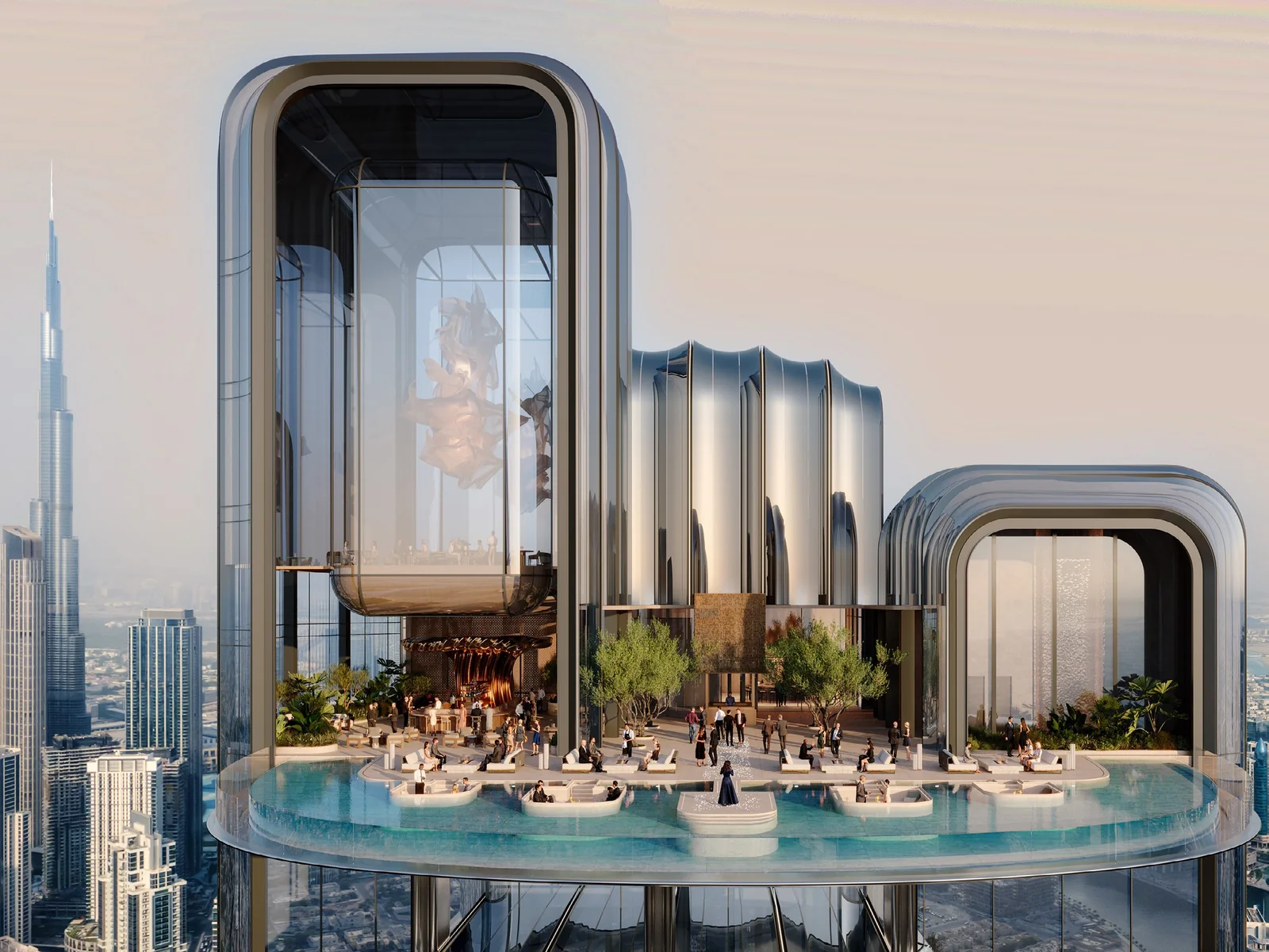 LUMENA ALTA, sky restaurant with pool above the city