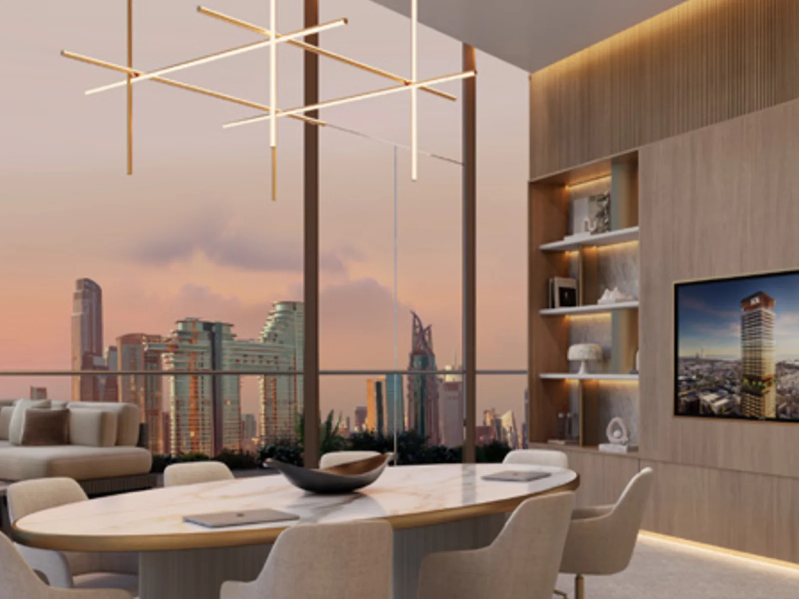 Sol Luxe, Executive-Lounge und Dining mit Skyline-Blick