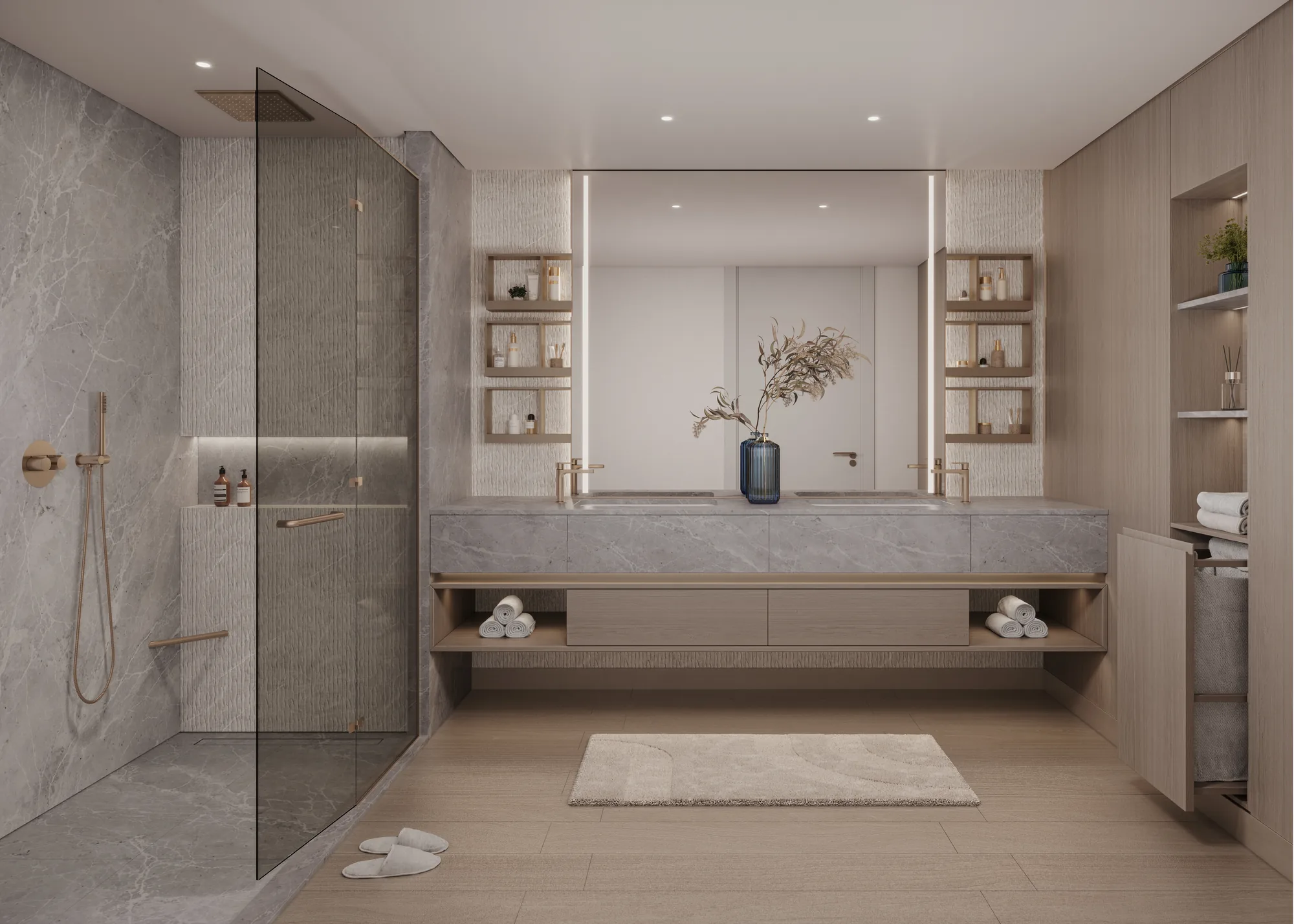 The Meriva Collection, master bathroom of a 3-bedroom unit