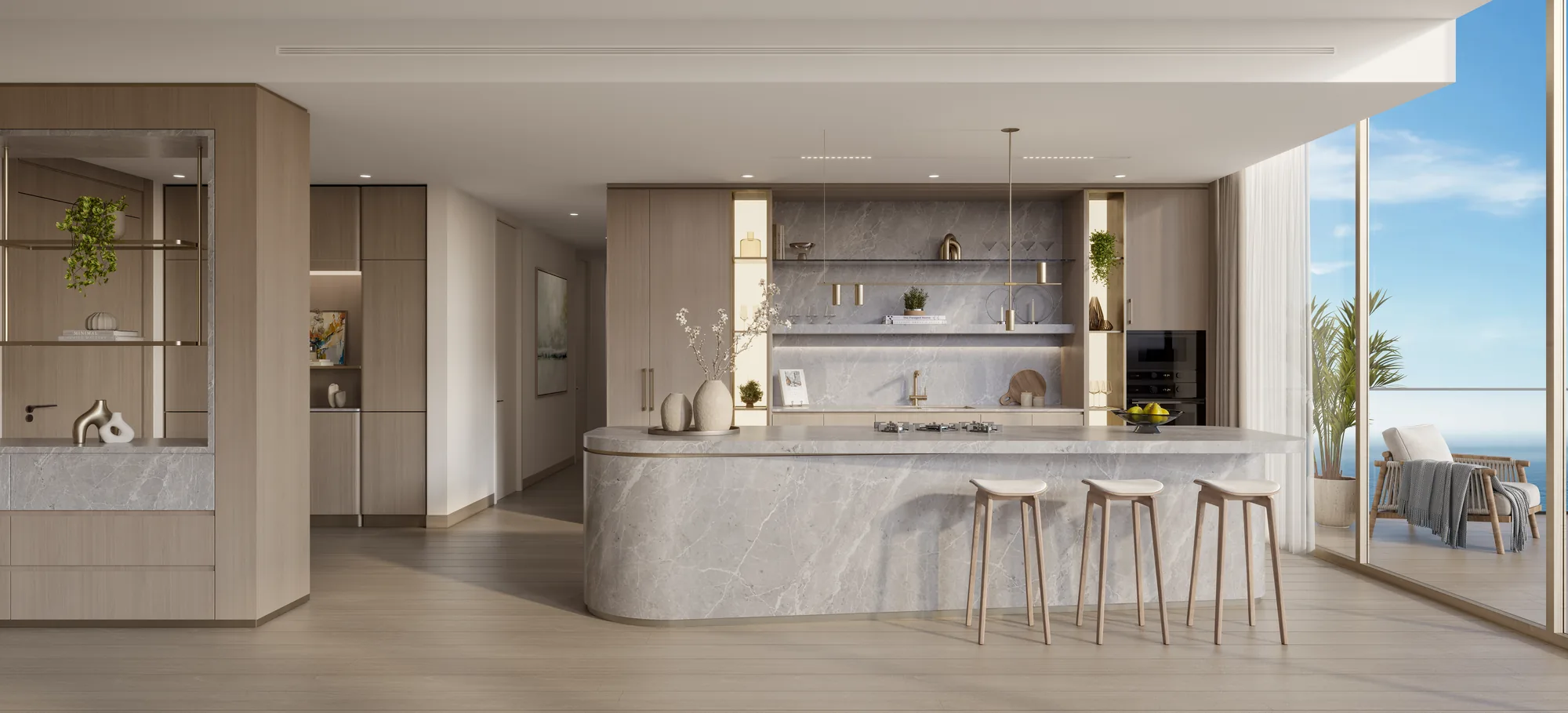 The Meriva Collection, kitchen of a 3-bedroom unit