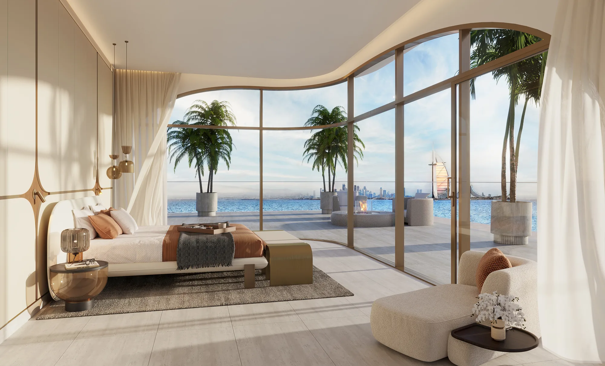 Ocean House, bedroom of a penthouse unit