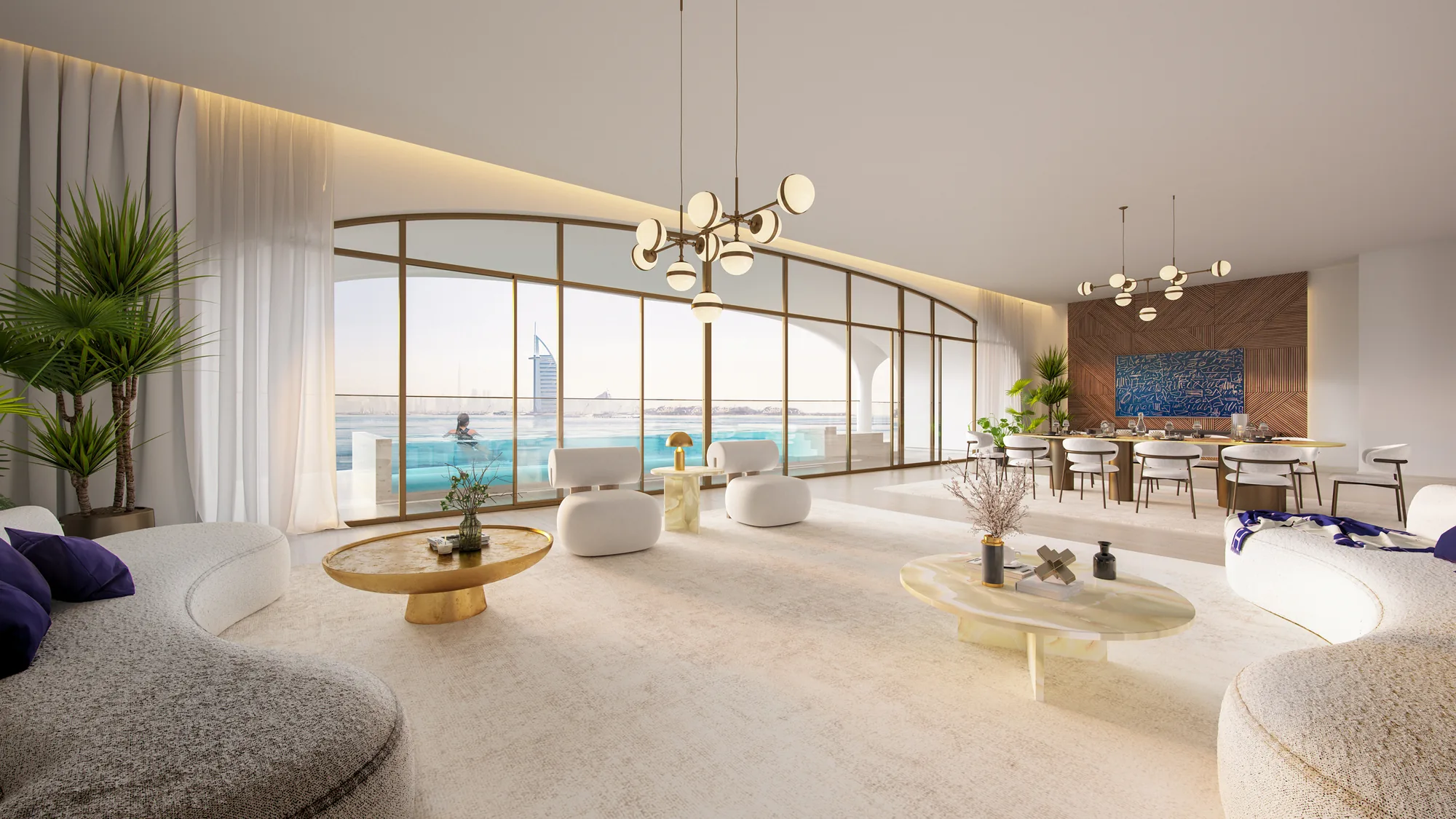 Ocean House, open living area