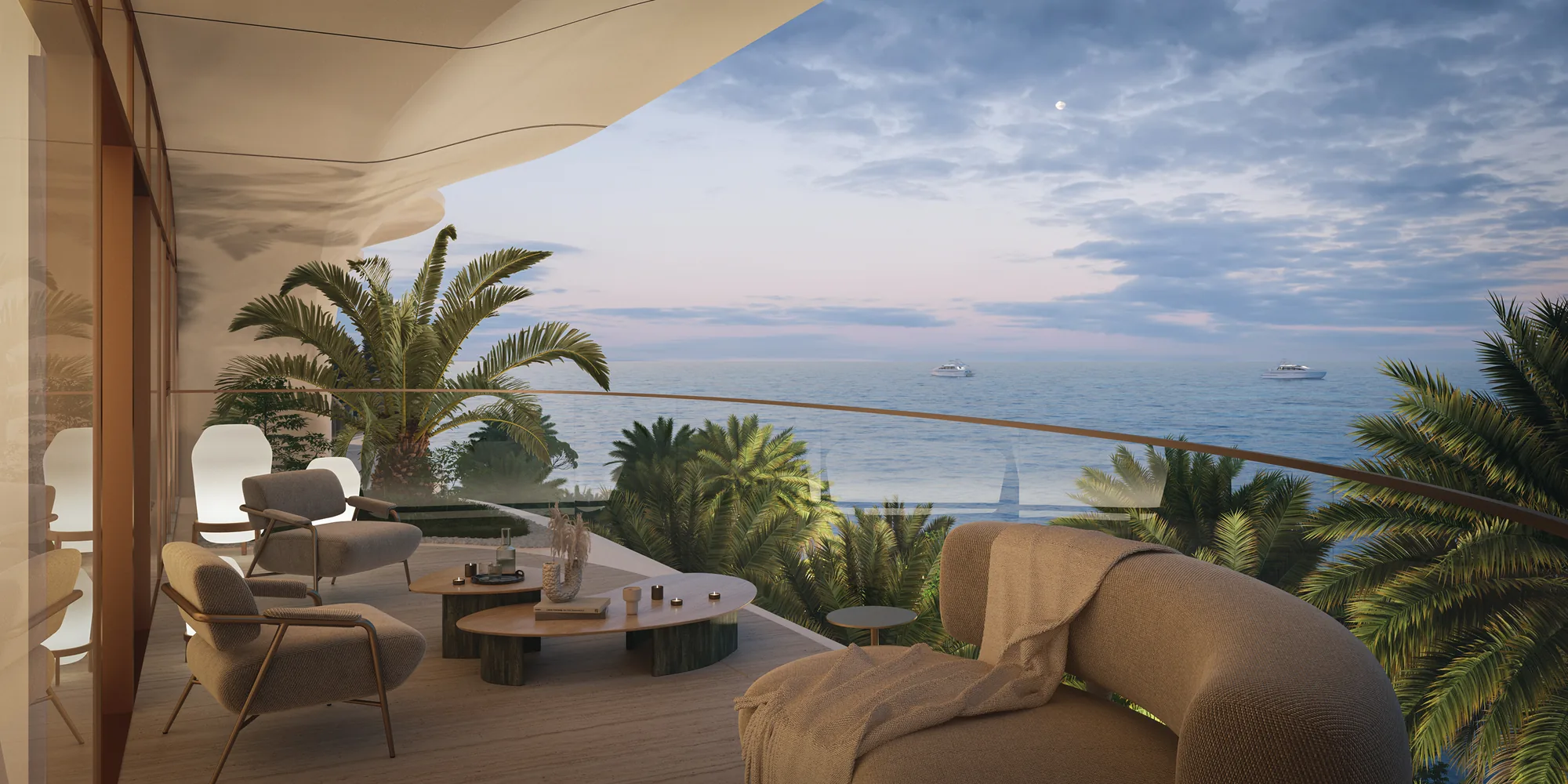 Ocean House, balcony view over the open sea