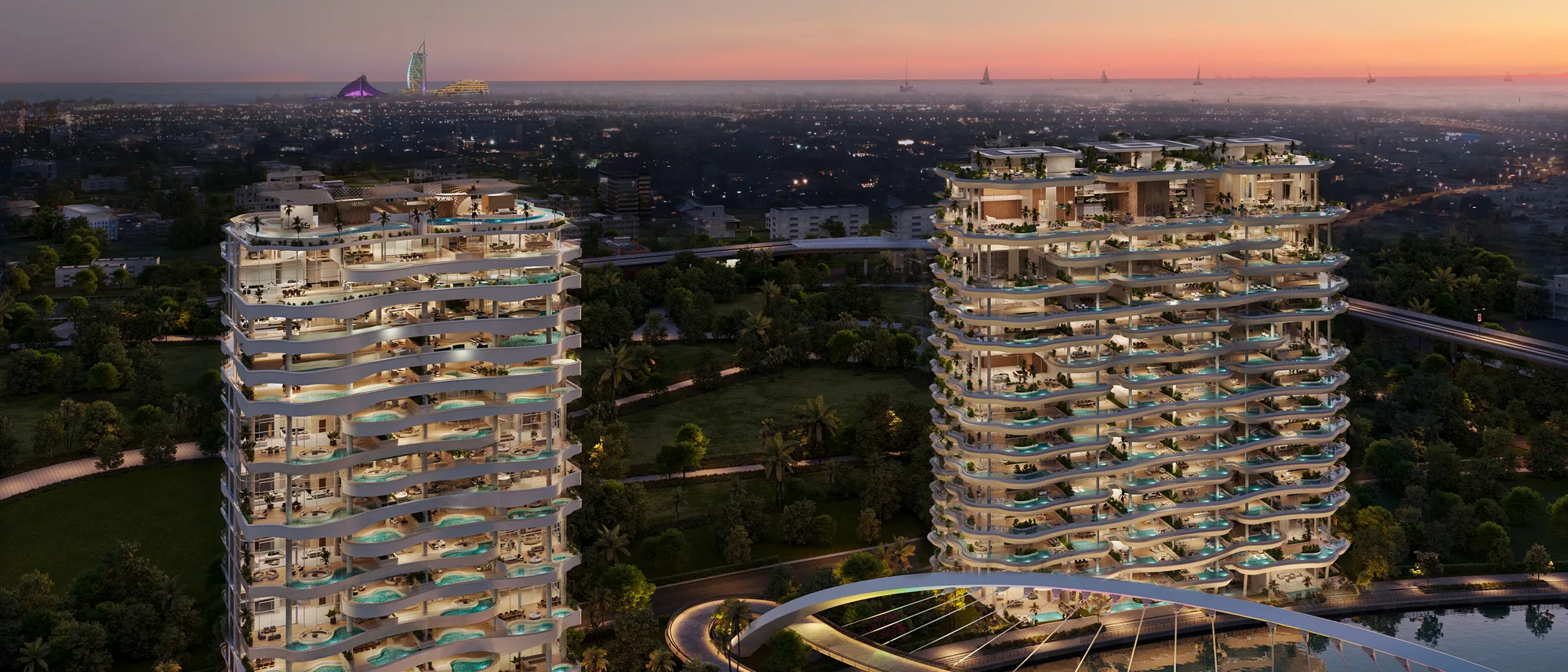 One Canal, twin-tower residences on the Water Canal