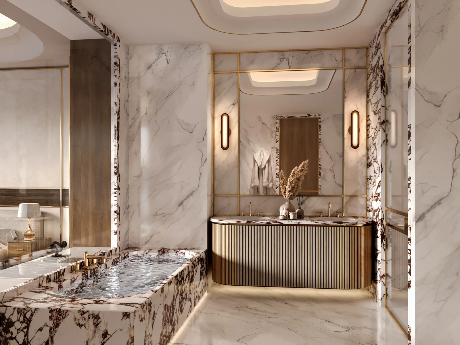 One Crescent, ensuite bathroom with a view