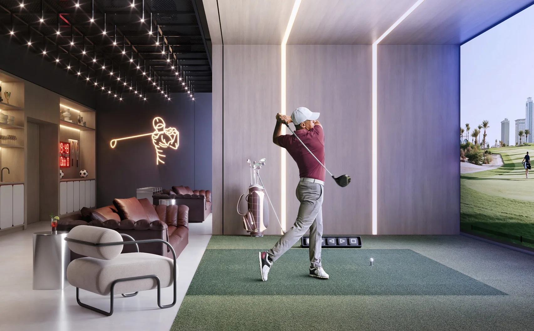 Rise by Athlon, game simulator lounge