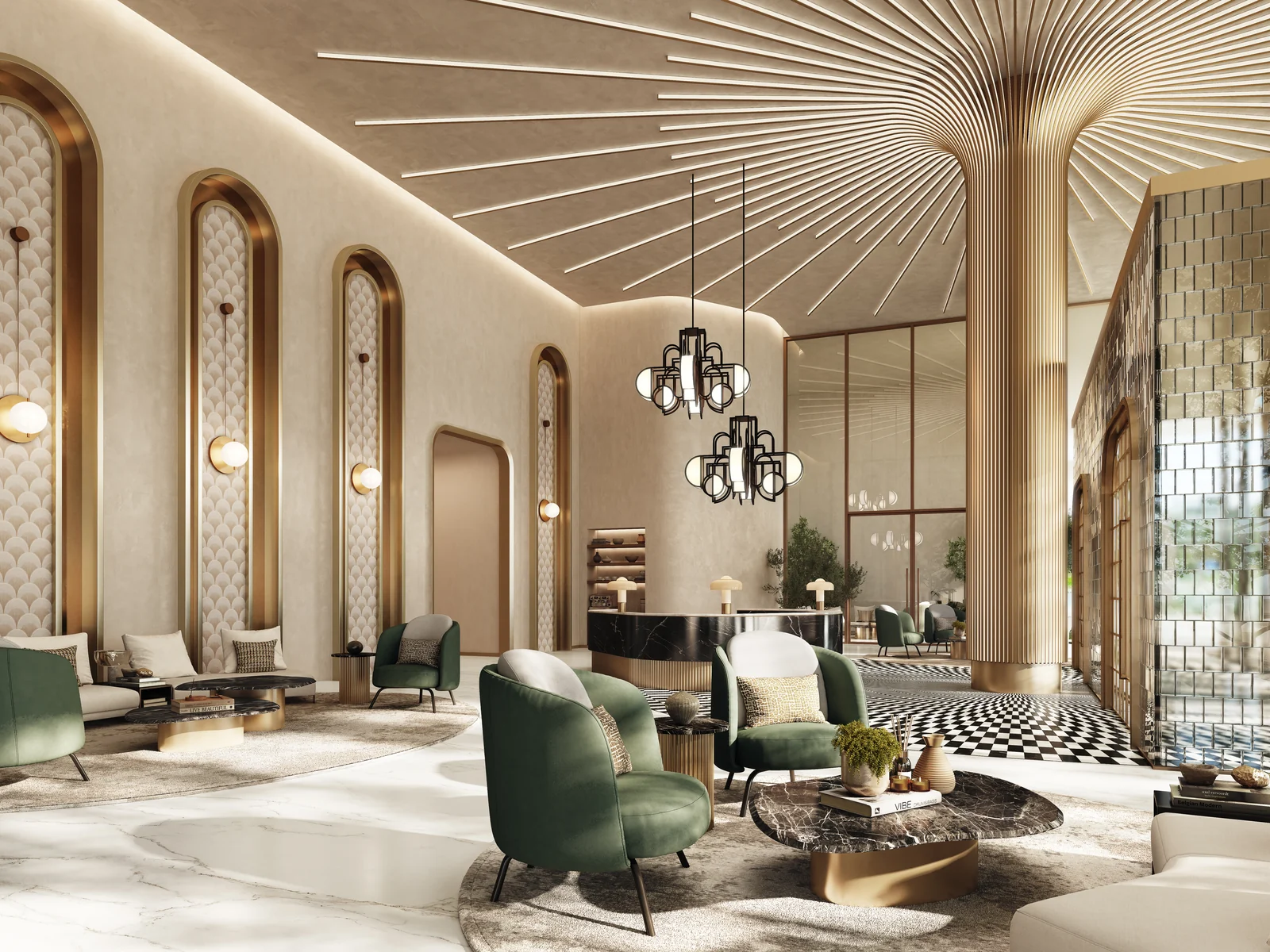 Sensia, Empfangs-Lobby der Residenz