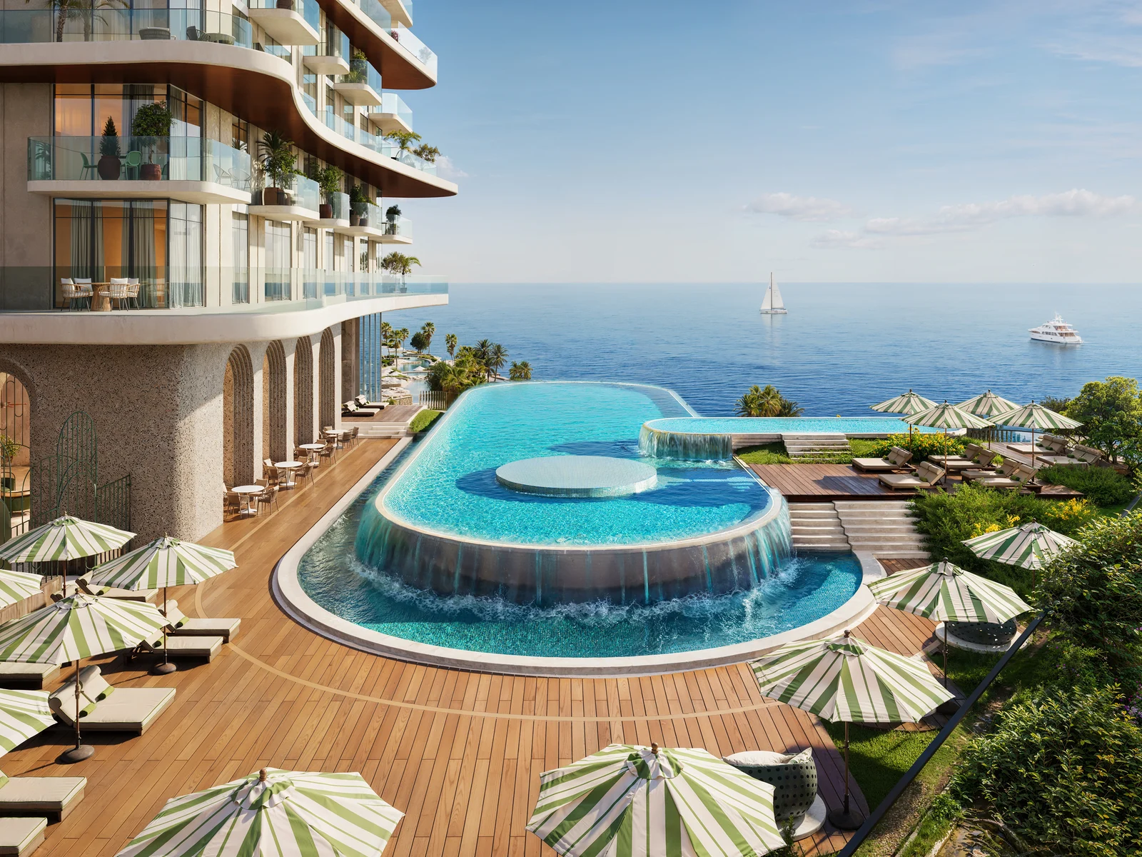 Sensia, Infinity-Pool mit Meerblick
