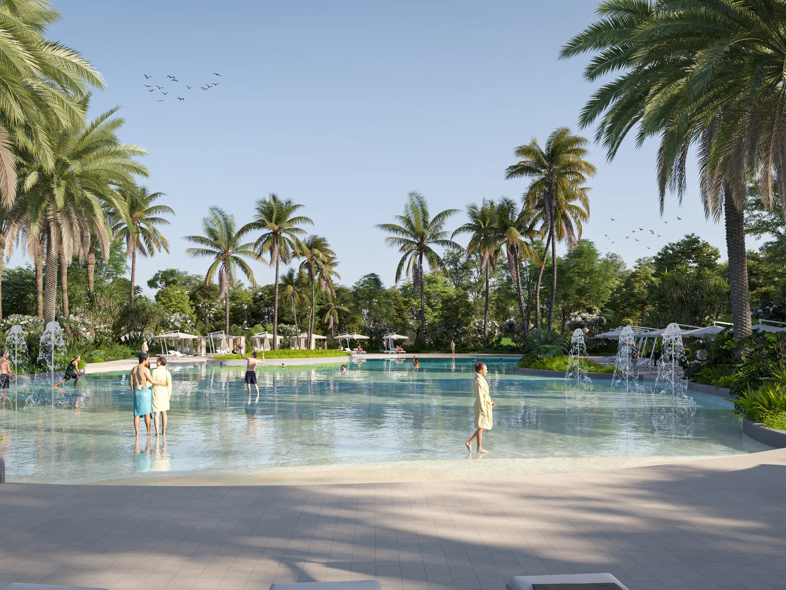 Sobha Elwood, swimmable lagoon in Daintree Park