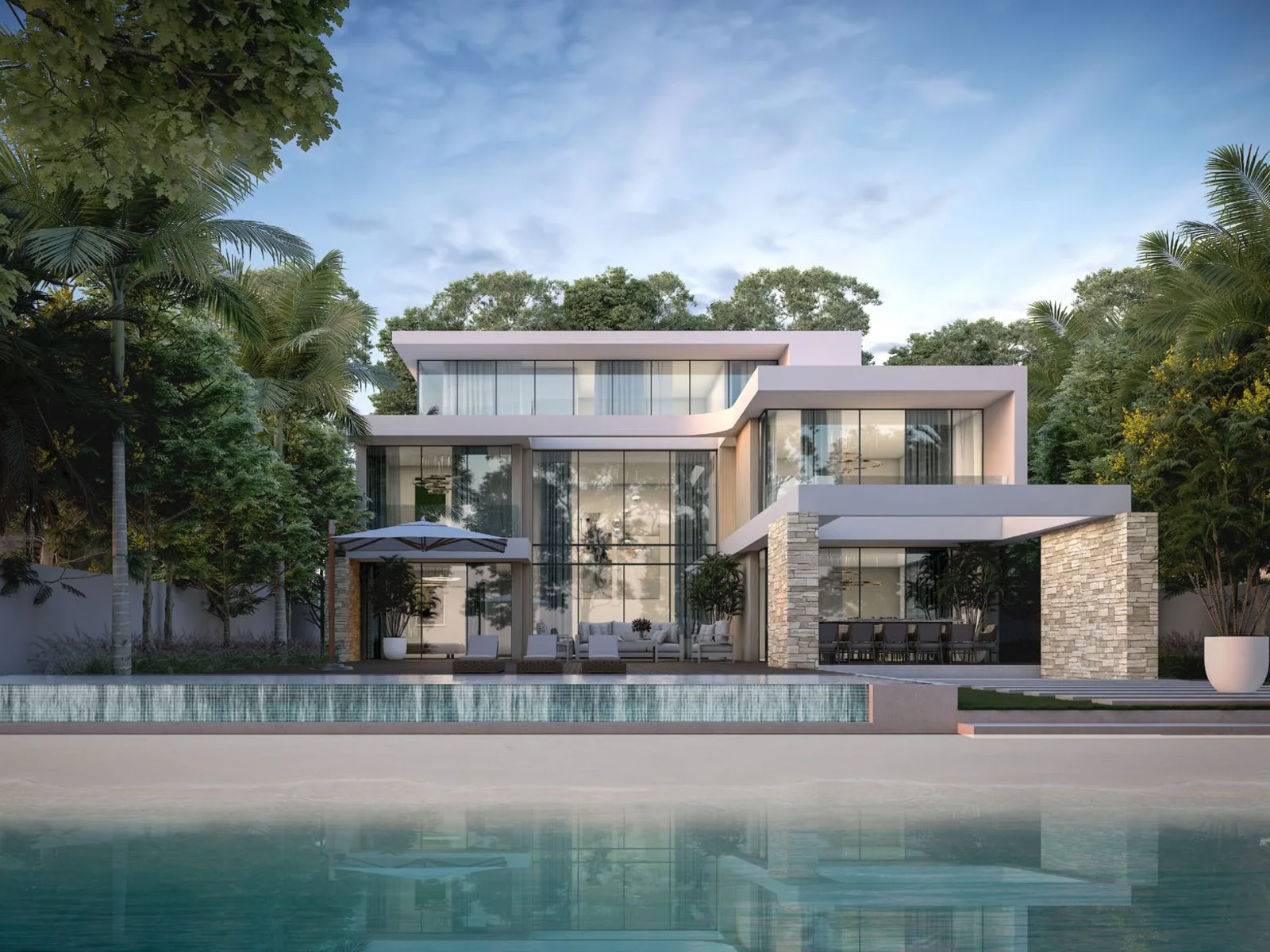 Sobha Siniya Island, beachfront villa with private pool