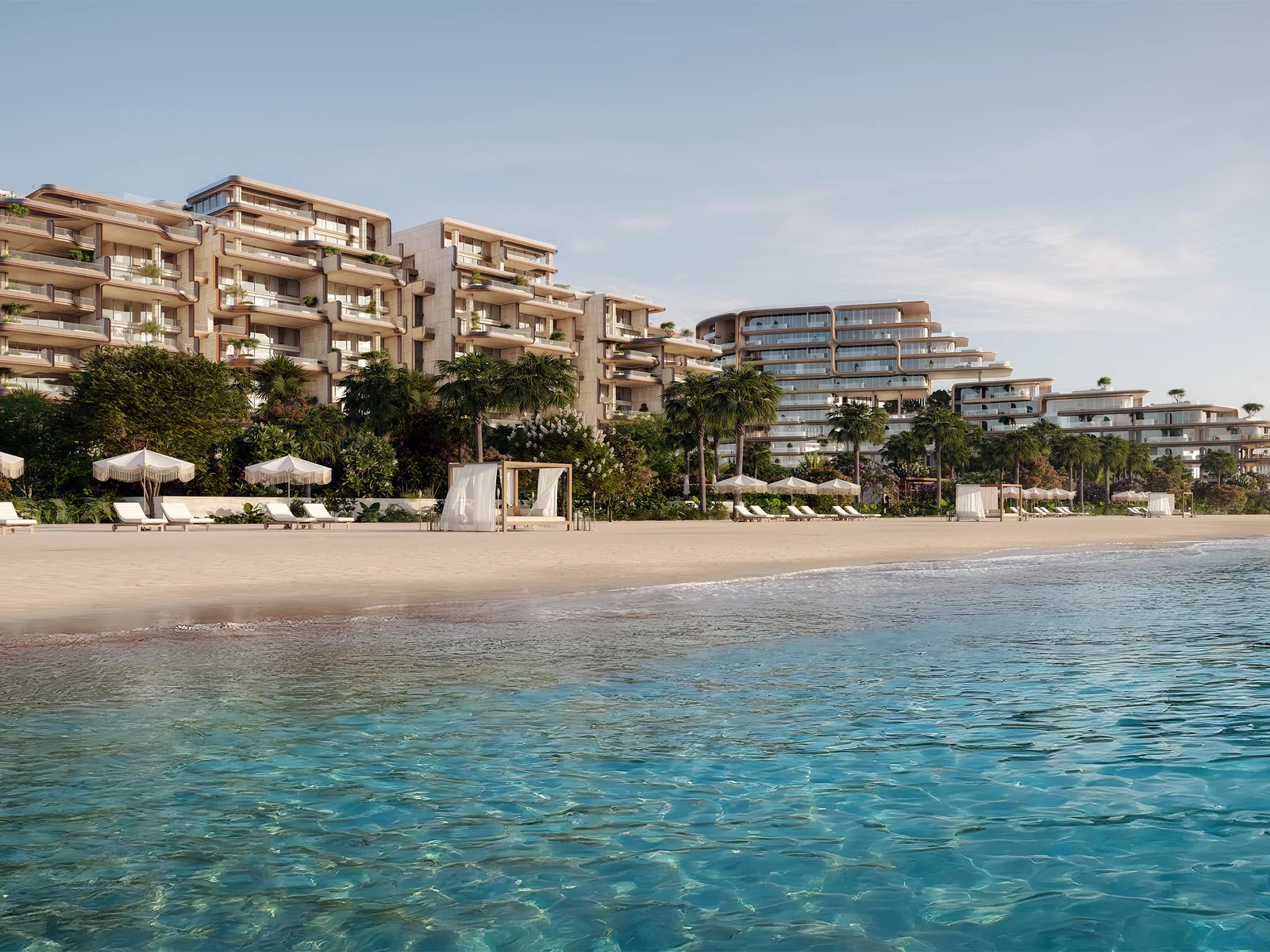 The Alba, 250 metres of private beach in front of the residences