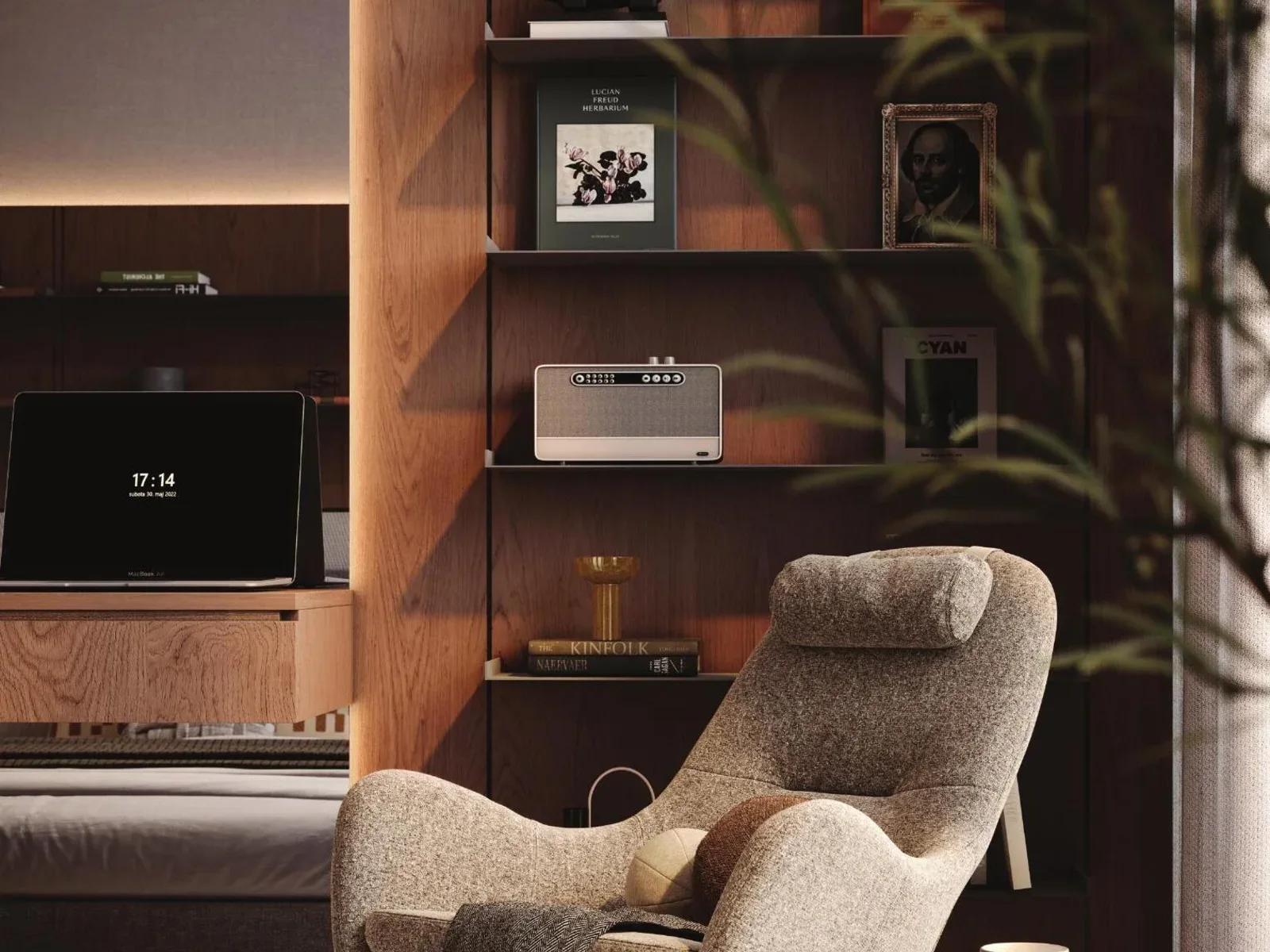 The Archive by Imtiaz, Wohnraum mit Regal und Leseecke