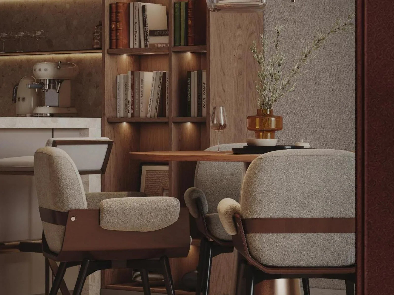 The Archive by Imtiaz, Reading Room mit Regalwand