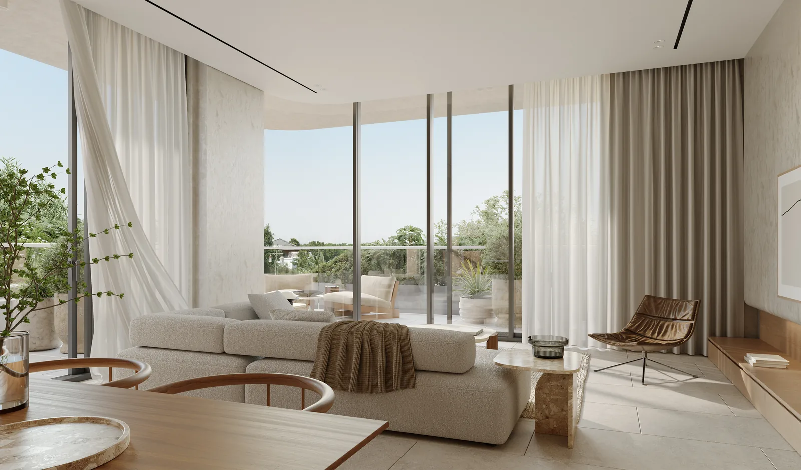 The Cape, living and dining area