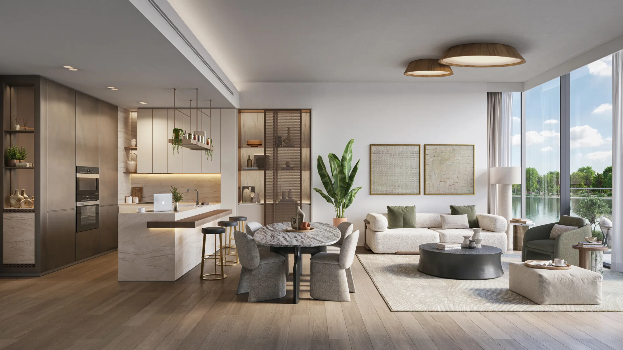 The Highgrove, living and dining area