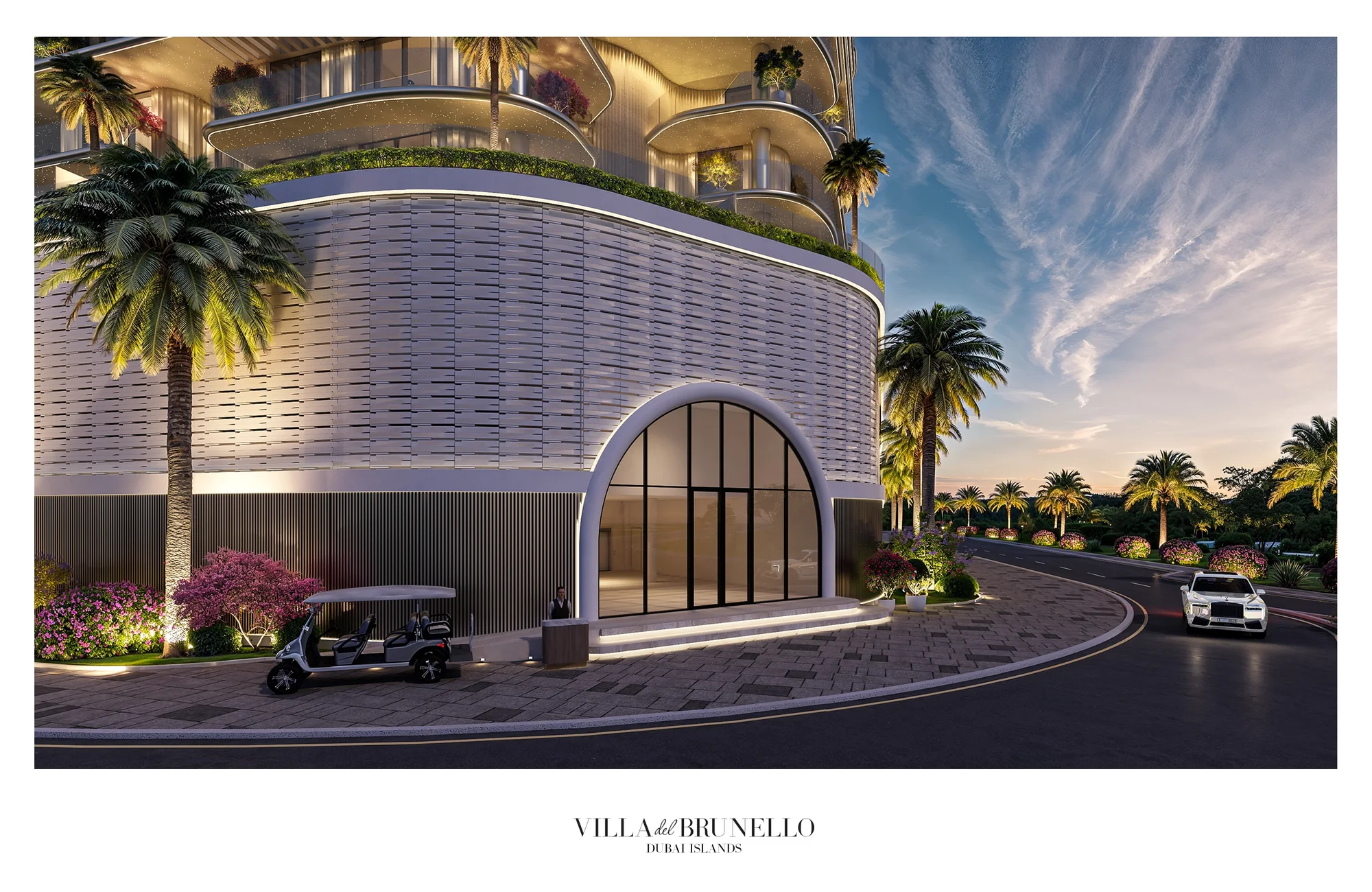 Villa Del Brunello, Ankunft und Drop-off