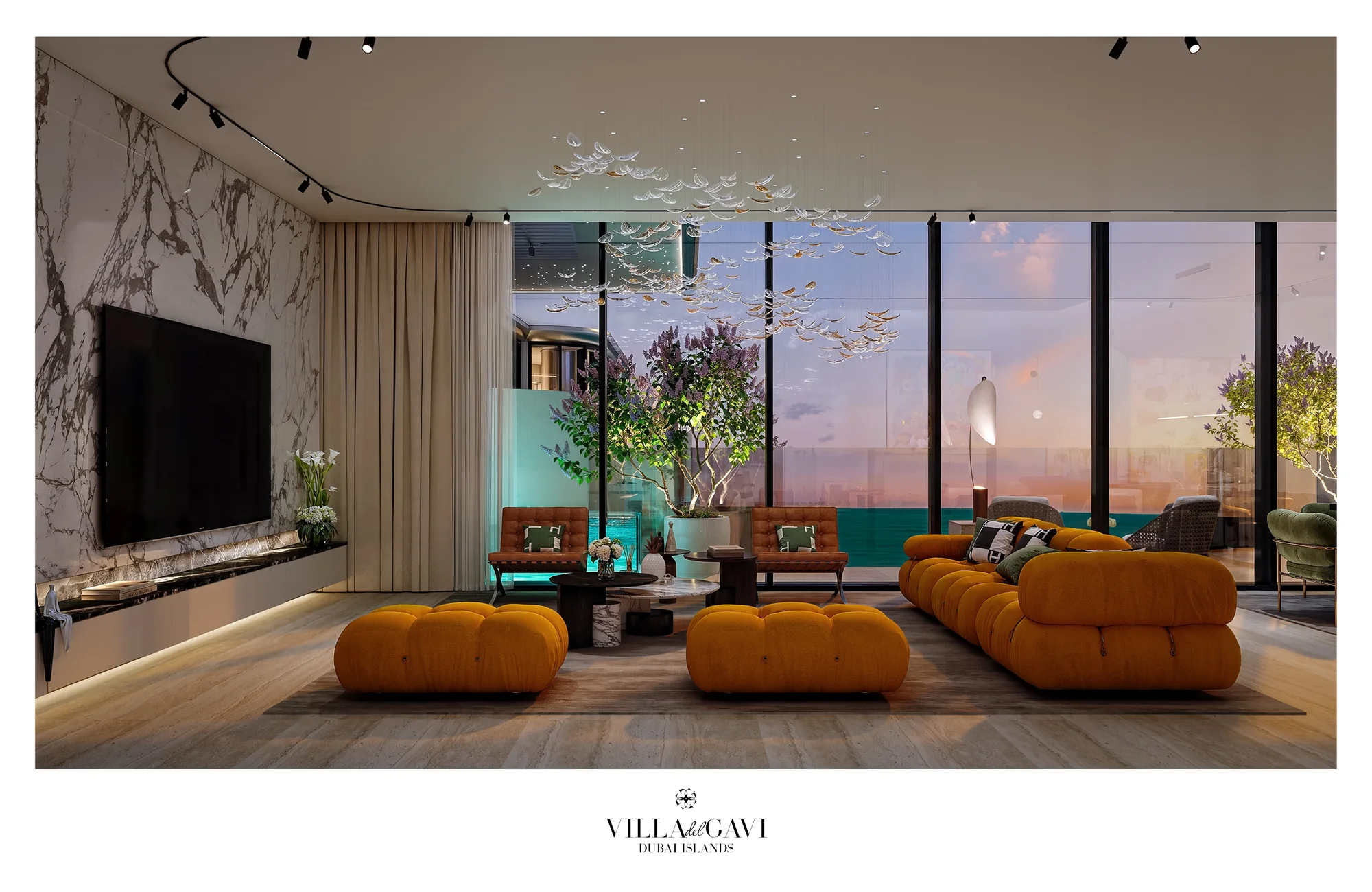 Villa del GAVI, Master-Schlafzimmer mit Meerblick