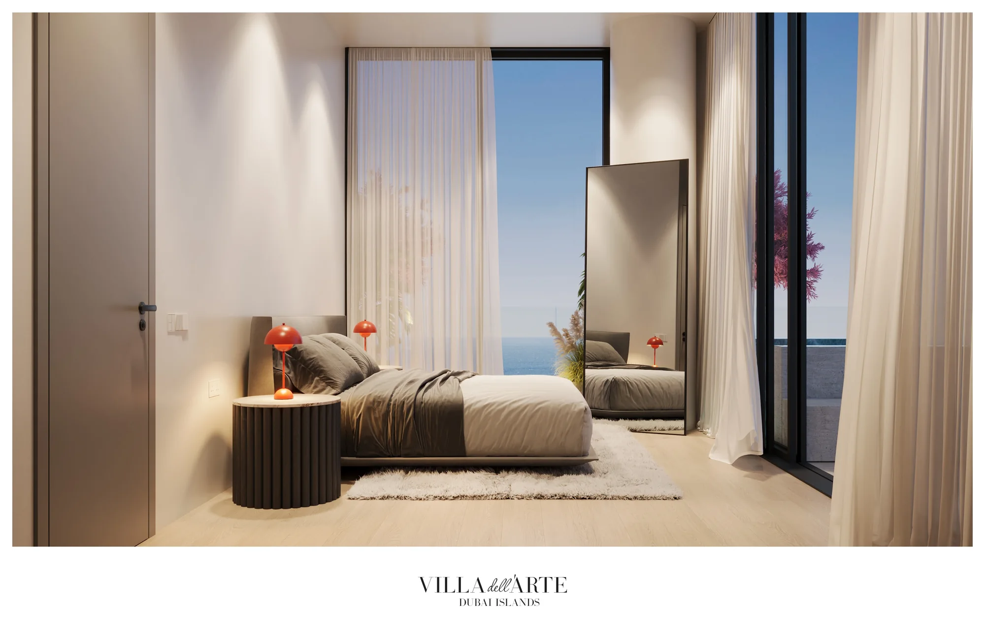 Villa dell'Arte, Master-Schlafzimmer mit Meerblick