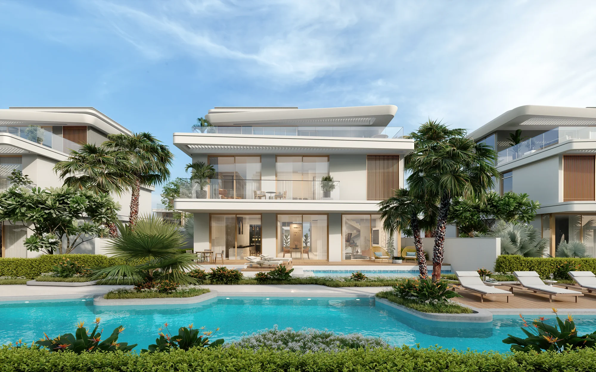 The Woodland Residences, Villa mit privatem Pool und Skyline