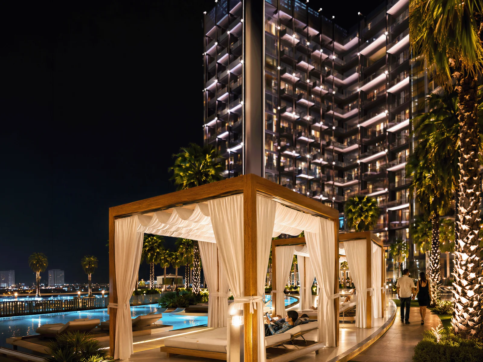 Binghatti Wraith, Cabana-Pooldeck